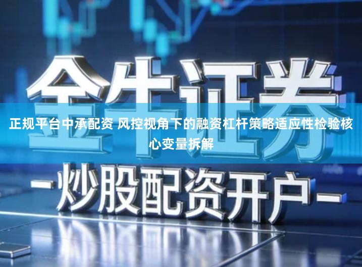 正规平台中承配资 风控视角下的融资杠杆策略适应性检验核心变量拆解