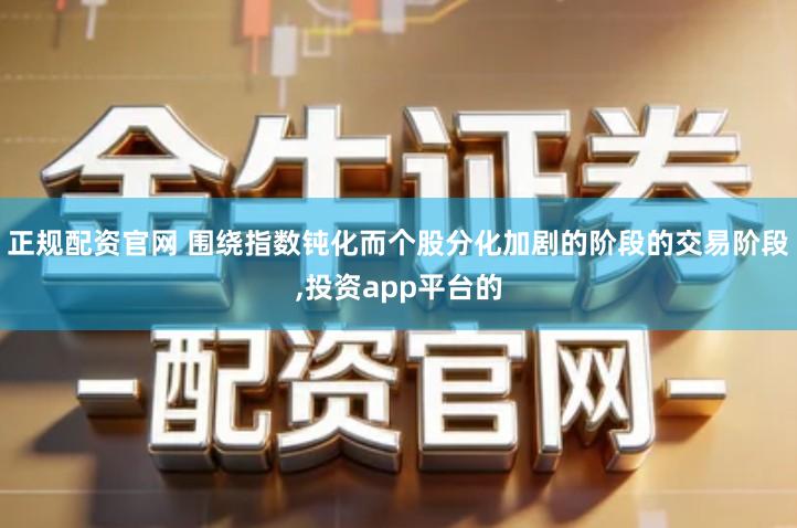 正规配资官网 围绕指数钝化而个股分化加剧的阶段的交易阶段,投资app平台的