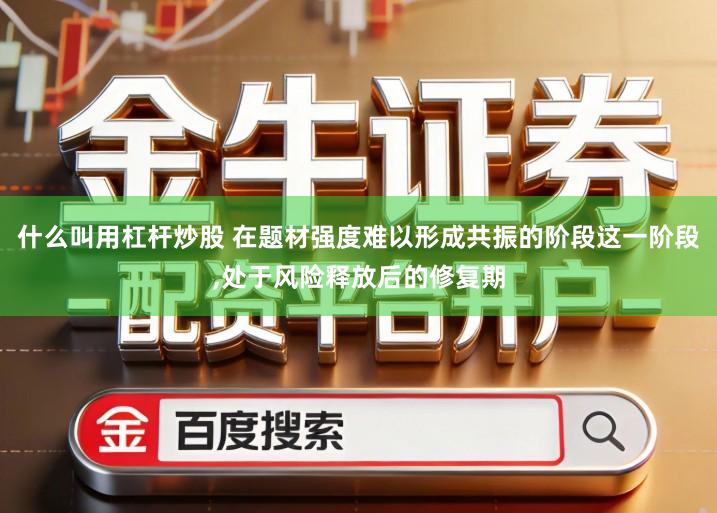 什么叫用杠杆炒股 在题材强度难以形成共振的阶段这一阶段,处于风险释放后的修复期